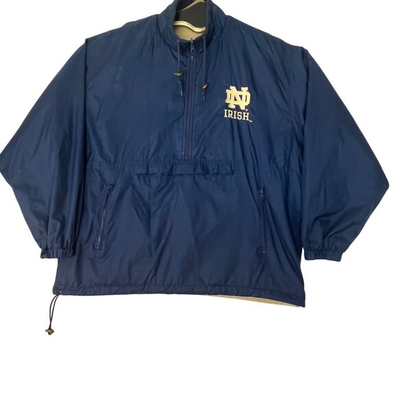 Notre Dame Irish Champion Vtg Reversible Sports Jacket XL MensFleece/Polyester